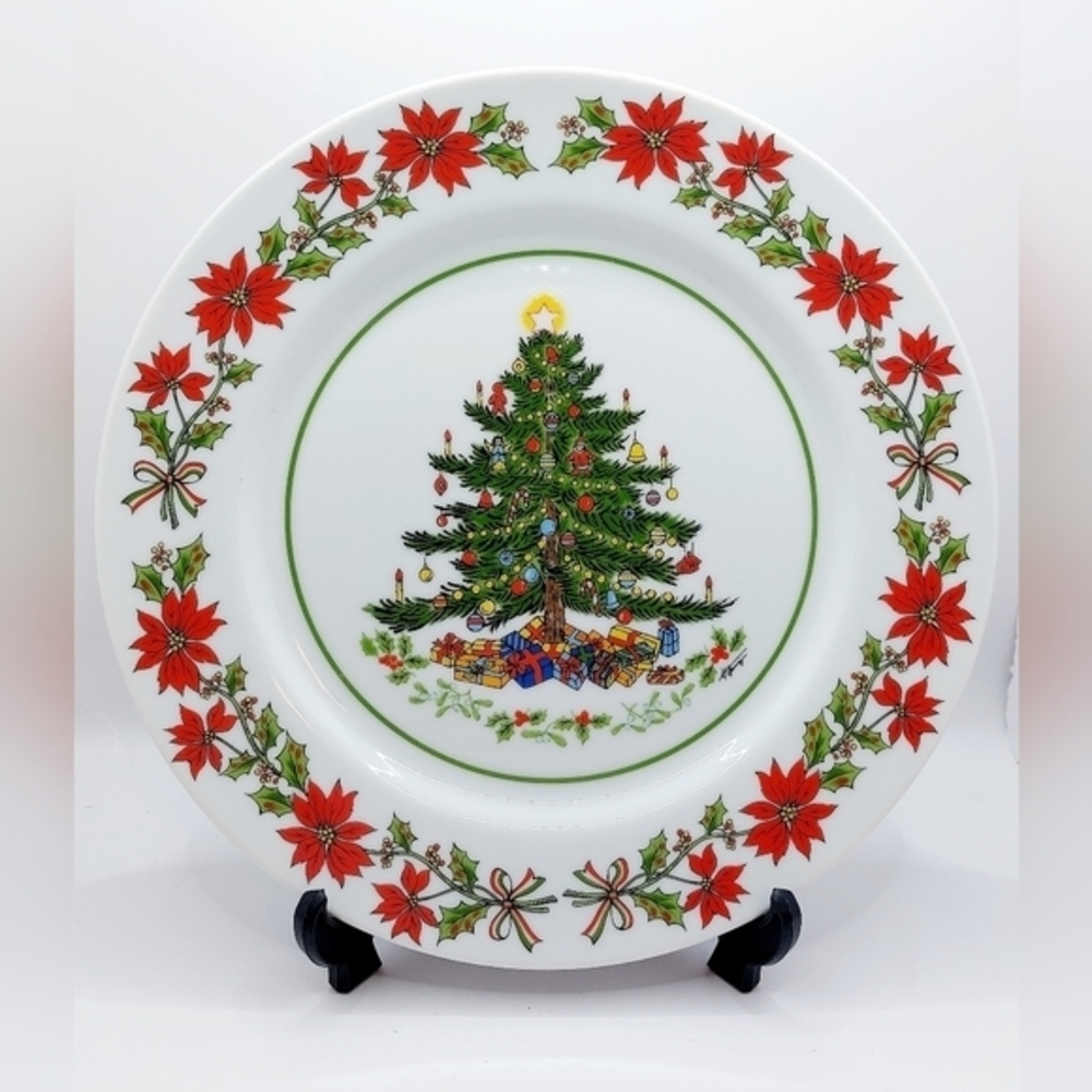 Vintage 1987 Artmark Fine Porcelain Christmas‎ Collectors Plate 10 1/4"